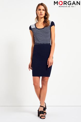 Morgan Short Sleeve Knitwear Dress